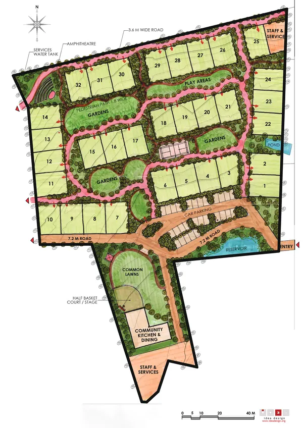 Community cluster layout plan for the Nannilam land